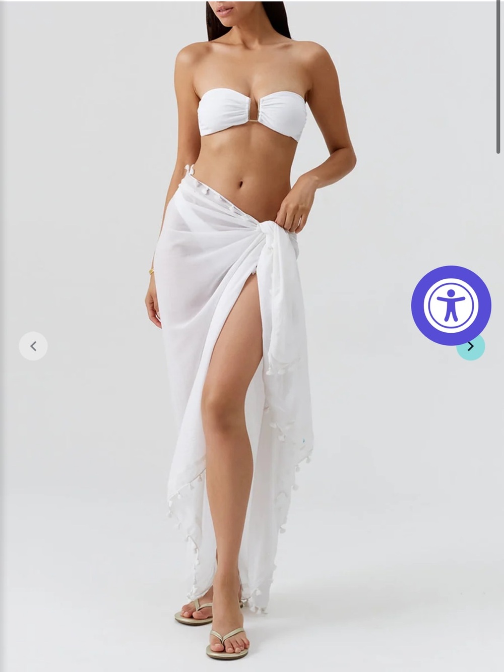 Melissa Odabash PAREO WHITE